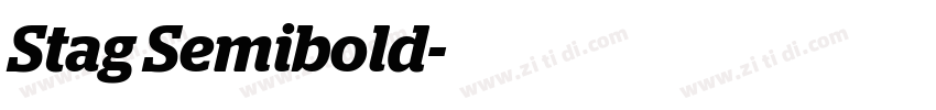 Stag Semibold字体转换